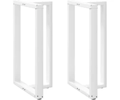 Baro stalo kojos, T formos, 2 vnt., baltos, 60x35x(100-101) cm, plienas