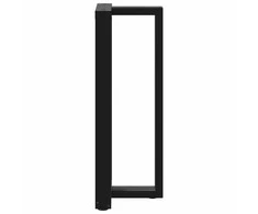 Baro stalo kojos, T formos, 2 vnt., juodos, 40x35x(100-101) cm, plienas