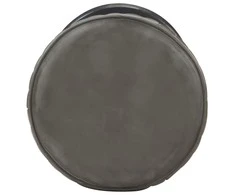 Baro taburetė, baltintos pilkos spalvos, tikra oda