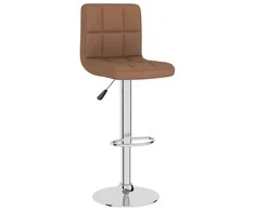 Baro taburetė, rudos spalvos, audinys