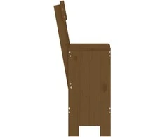 Baro taburetės, 2vnt., medaus rudos, 40x48,5x115,5cm, pušis