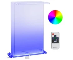 Baseino fontanas su įvairių spalvų LED, 51cm, akrilas