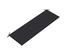 Batavia suoliukas su antracito pagalvėle, 150cm, tikmedis