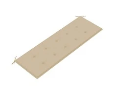 Batavia suoliukas su smėlio spalvos pagalvėle, 150cm, tikmedis