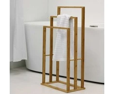 Bathroom Solutions Bambuko rankšluosčių kabykla su 3 strypais