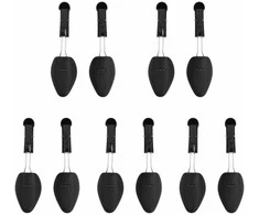 Batų kurpaliai, 5 poros, juodos spalvos, plastikas, EU 38–44