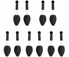 Batų kurpaliai, 5 poros, juodos spalvos, plastikas, EU 35–38