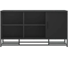 Batų suoliukas, juoda, 100x40x53,5 cm, mediena/metalas