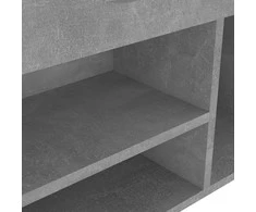 Batų suoliukas su pagalvėle, betono, 104x30x49cm, mediena