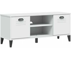 Batų suoliukas VIKEN, baltas, 106x35x45cm, pušies masyvas