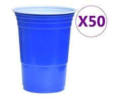 Beer Pong stalo žaidimo rinkinys, 0,5l, plastikas