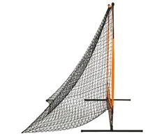 Beisbolo treniruočių tinklas, juodos spalvos, 174x76x158,5cm