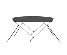 Bimini viršaus stogelis, antracito, 180x130x110cm, 2 lankai