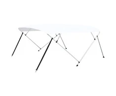 Bimini viršaus stogelis, baltas, 243x(230-244)x137cm, 4 lankai