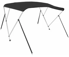 Bimini viršaus stogelis, juodas, 183x196x137cm, 3 lankų rėmas