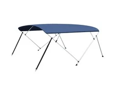 Bimini viršaus stogelis, mėlynas, 243x(230-244)x137cm, 4 lankai