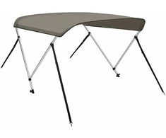 Bimini viršaus stogelis, pilkas, 150x120x110cm, 2 lankų rėmas