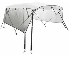 Bimini viršaus stogelis su sienomis, 183x(137-152)x137cm