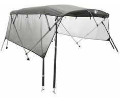 Bimini viršaus stogelis su sienomis, 243x(170-182)x137cm