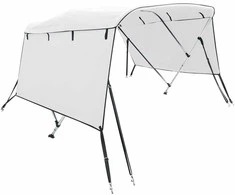 Bimini viršaus stogelis su sienomis, 243x(170-182)x137cm