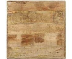 Bistro staliukas, 60x60x77cm, neapdorota mango mediena
