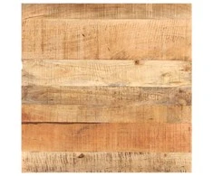 Bistro staliukas, 80x80x75cm, neapdorota mango mediena