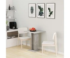 Bistro staliukas, betono pilkas, 60x60x75cm, apdirbta mediena
