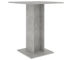 Bistro staliukas, betono pilkas, 60x60x75cm, apdirbta mediena