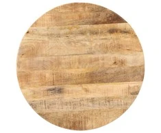 Bistro staliukas, skersmuo 70x75cm, neapdorota mango mediena