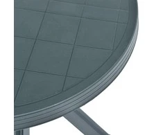 Bistro staliukas, žalios spalvos, plastikas, 70cm skersmens