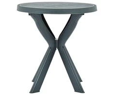Bistro staliukas, žalios spalvos, plastikas, 70cm skersmens