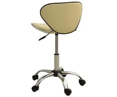 Biuro kėdė, kreminės spalvos, dirbtinė oda (323677)