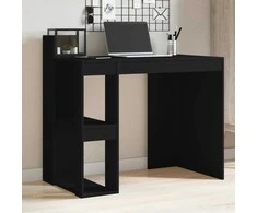 Biuro stalas, juodos spalvos, 103,5x56,5x94cm, apdirbta mediena