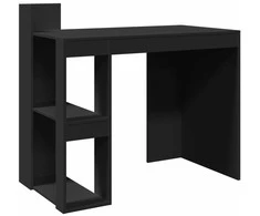 Biuro stalas, juodos spalvos, 103,5x56,5x94cm, apdirbta mediena