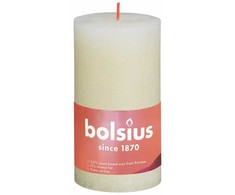 Multi Bolsius Žvakės Shine, 4vnt., švelnios perlų, 130x68mm, cilindro formos