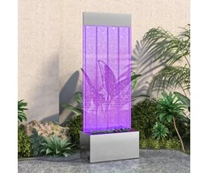 Burbulų kolona su įvairių spalvų LED, plienas ir akrilas, 110cm