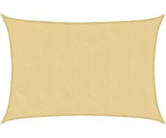 Burė nuo saulės, smėlio, 4,5x3m, 100% oksfordo poliesteris