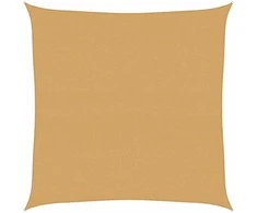 Burė nuo saulės, smėlio, 4x4m, HDPE, 160g/m², kvadratinė