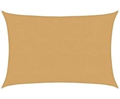 Burė nuo saulės, smėlio, 4x5m, HDPE, 160g/m², stačiakampė