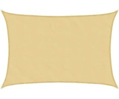 Burė nuo saulės, smėlio, 6x5m, 100% oksfordo poliesteris