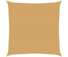 Burė nuo saulės, smėlio, 6x6m, HDPE, 160g/m², kvadratinė