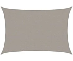 Burė nuo saulės, šviesiai siva, 3x5m, HDPE, 160g/m²