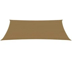 Burė nuo saulės, taupe spalvos, 6x8m, HDPE, 160g/m²