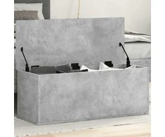 Daiktadėžė, betono pilkos spalvos, 90x35x35cm, apdirbta mediena