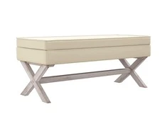 Daiktadėžė-taburetė, 110x45x49cm, linas