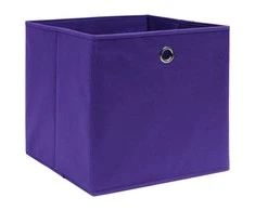 Daiktadėžės, 10vnt., violetinės spalvos, 32x32x32cm, audinys