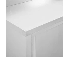 Darbastaliai su stumdomom durim, 2vnt., 200x50x95cm, plienas