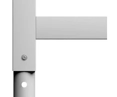 Darbastalio rėmai, 2vnt., pilki, 55x(69-95,5)cm, metalas