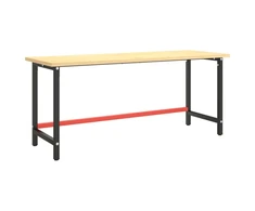 Darbastalio rėmas, juodas ir raudonas, 180x57x79cm, metalas