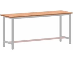 Darbastalio stalviršis, 180x55x2,5cm, bukmedžio masyvas
